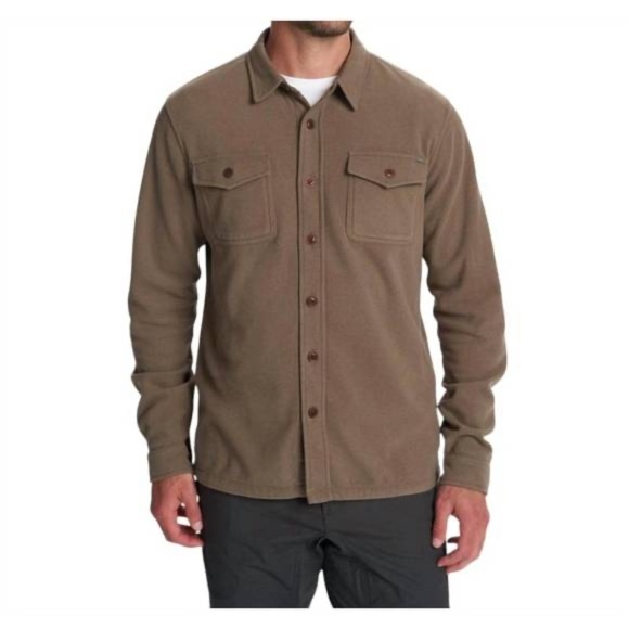 VUORI aspen shirt jacket in greige heather size XXL - Picture 1 of 6